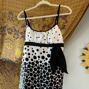 Black & White Polka Dot Spaghetti Strap top
